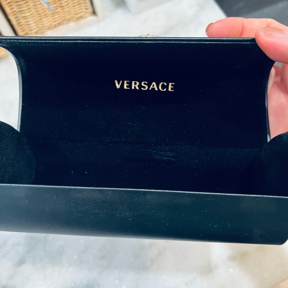 Versace Accessories Versace Sunglasses Limited Edition Dead Stock Black With Black Crystals